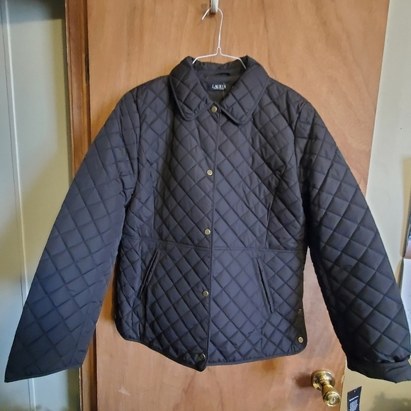 Ralph Lauren Black Quilted Women's Jacket Black. NWT  SZ XL. - Picture 2 of 15
